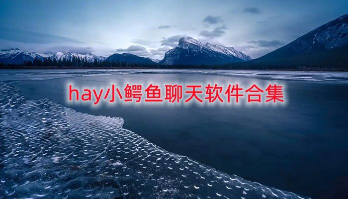 hay小鳄鱼聊天软件合集