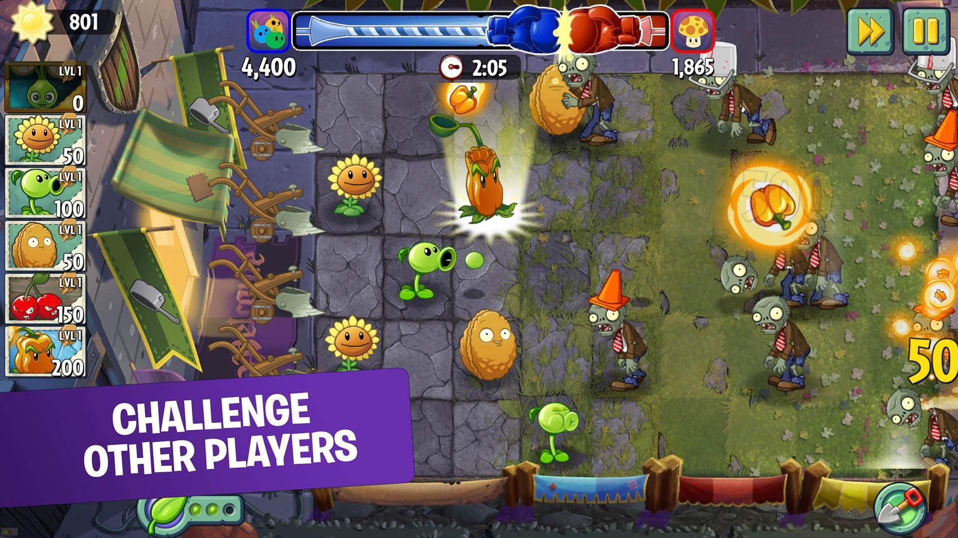 pvz2国际版全植物满级